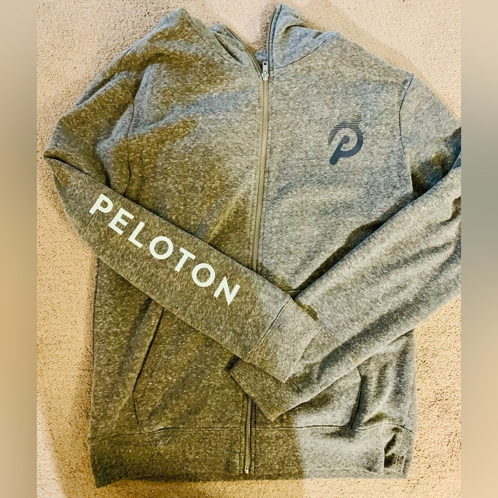 Gray Men's Peloton hoodie